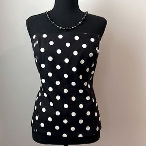 Dot Bustier by White House Black Market, Size 14.